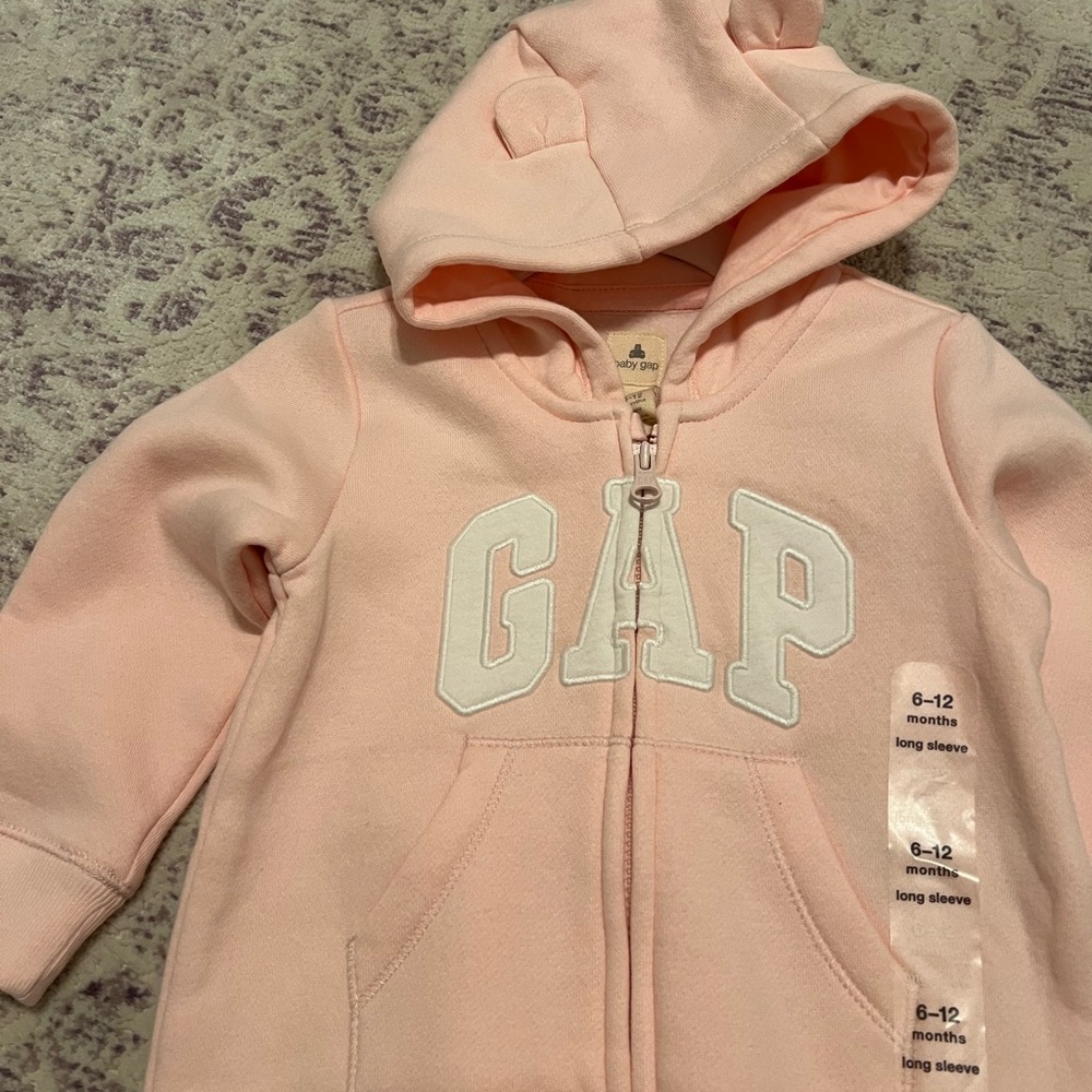 New Baby Gap Fleece One Piece Jumpsuit 6-12 month